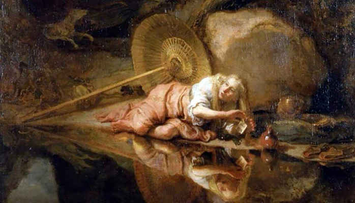 Гера, скрывающаяся во время битвы богов с гигантами