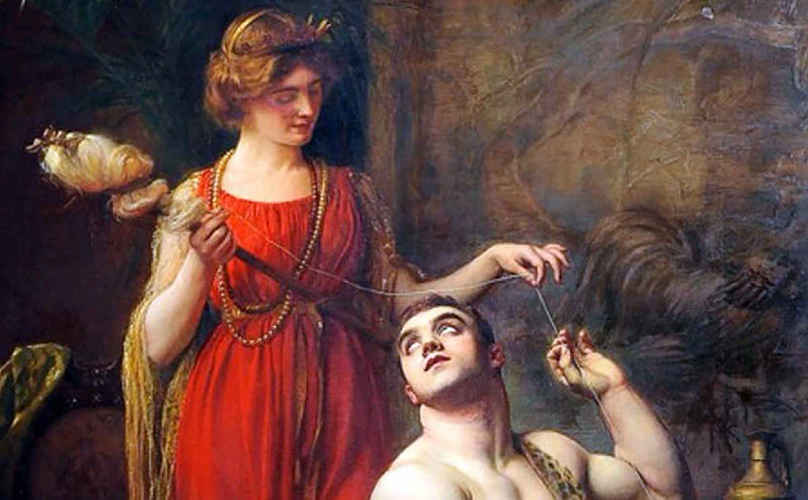 Геркулес у ног Омфалы, картина Франсуа Буше